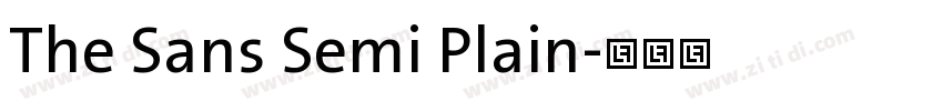 The Sans Semi Plain字体转换 The Sans Semi Plain字体转换